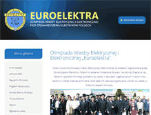 Tablet Screenshot of euroelektra.edu.pl